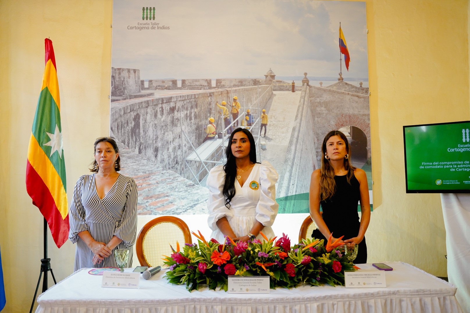 Minculturas y la Escuela Taller Cartagena de Indias firman nuevo comodato para la administración de las fortificaciones