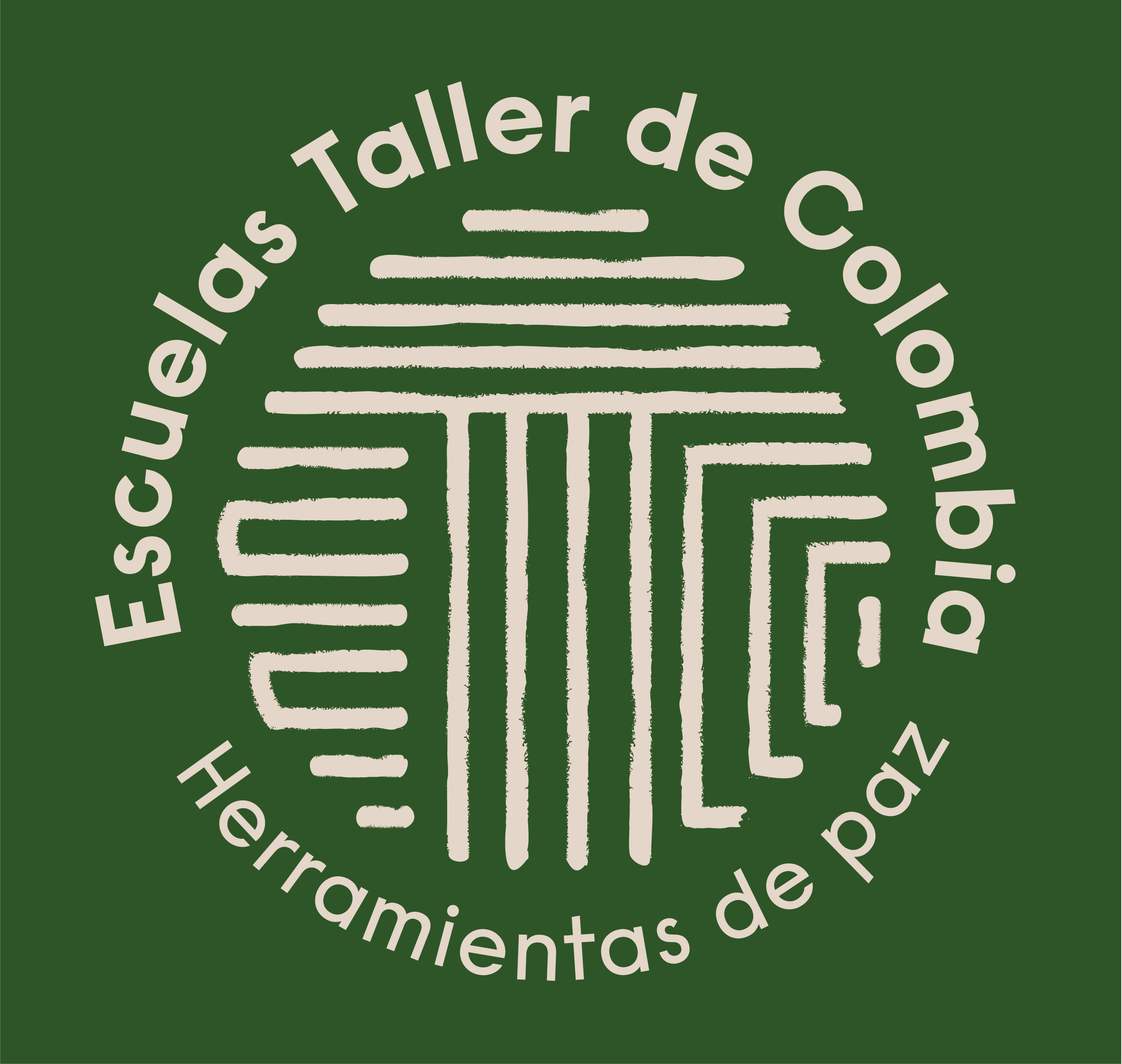 Logo del Programa Escuelas Taller en fondo verde