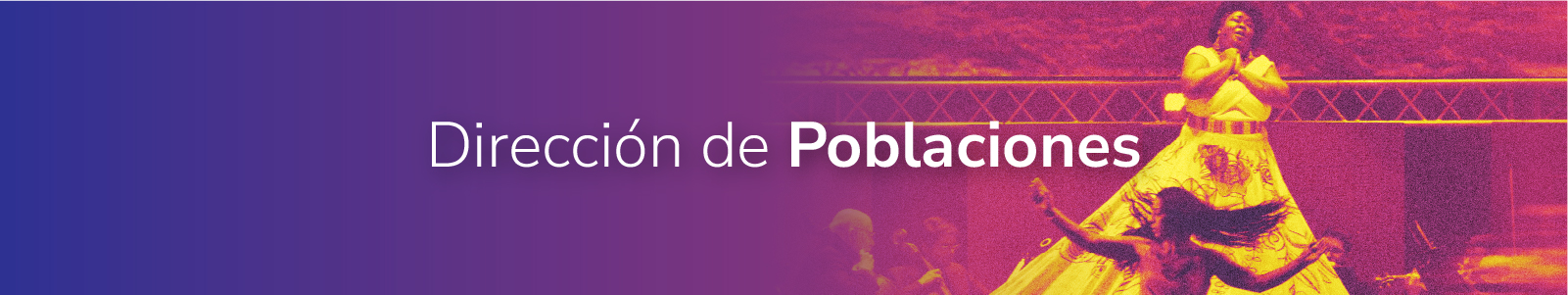 Banner de la Dirección de Poblaciones