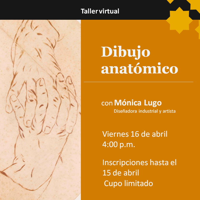 Museo Colonial y Museo Santa Clara te invita a inscribirte al taller virtual ‘Dibujo anatómico’, dirigido por Mónica Lugo 
