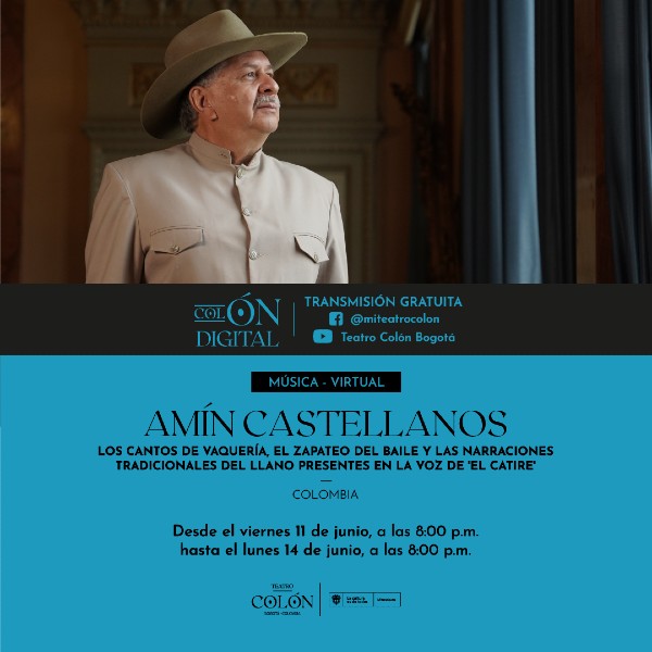 Amín Castellanos: Los Sonidos del Llano en el Colón - Facebook Live - Invita Teatro Colón