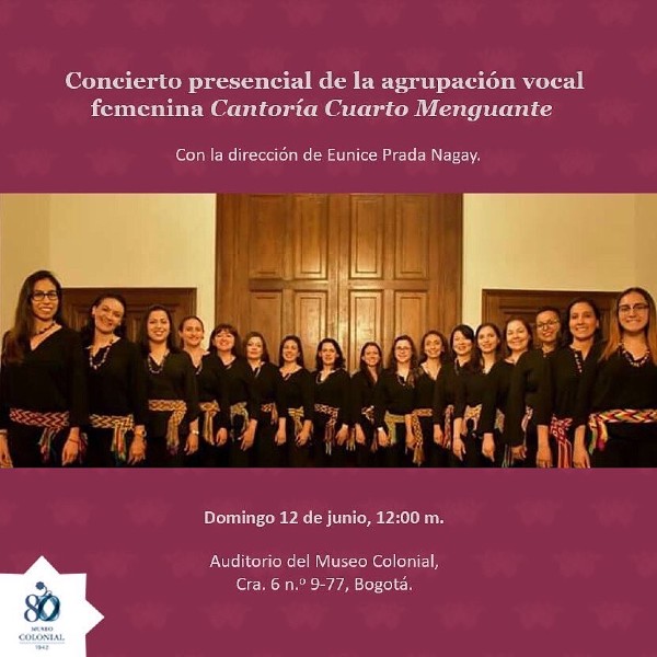 'Concierto presencial de la agrupación vocal femenina Cantoría Cuarto Menguante'