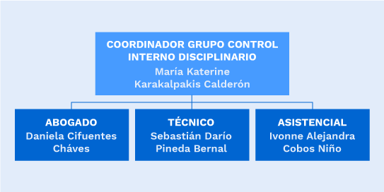 Organigrama Grupo de Control Interno Disciplinario