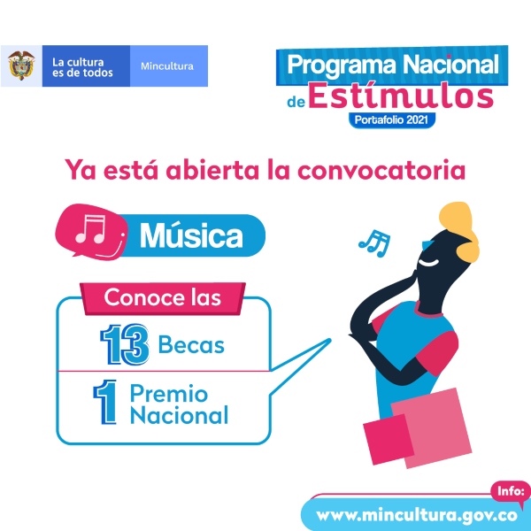 El sector musical podrá acceder a recursos por 1.303 millones de pesos en la edición Estímulos 2021