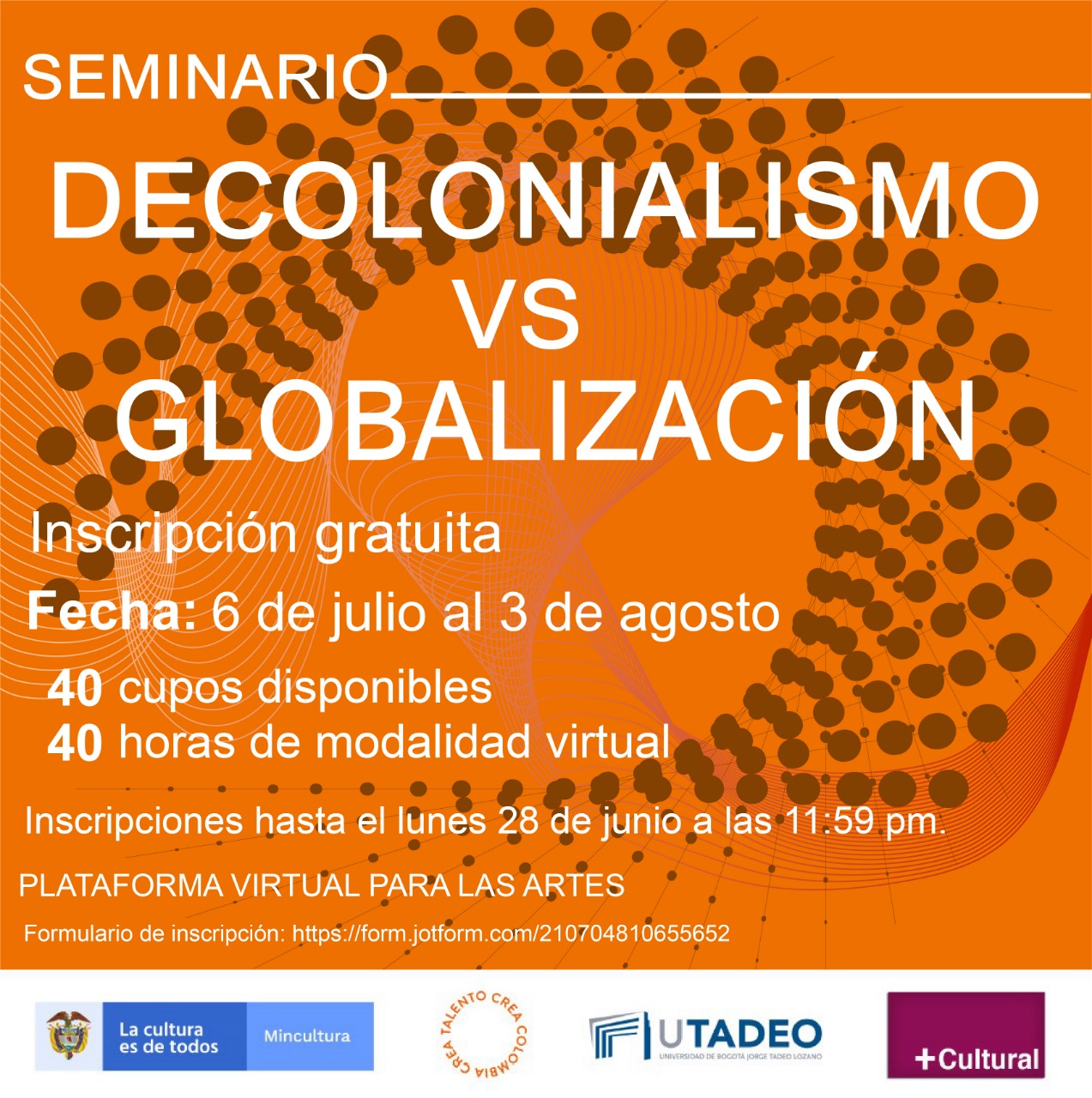 Participe en el seminario ‘Decolonialismo vs Globalización’, diseñado por MinCultura