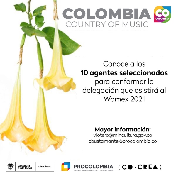 Conoce la delegación colombiana que hará parte de Womex 2021