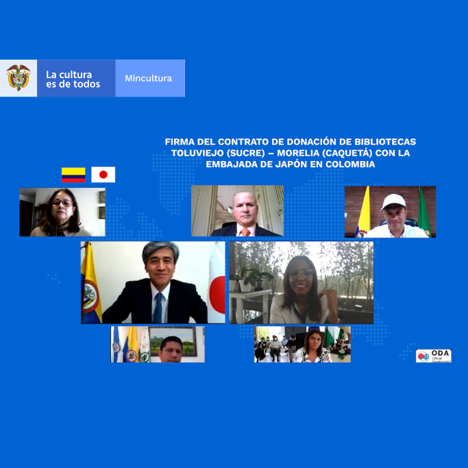 MinCultura y la Embajada de Japón oficializan la donación de dos bibliotecas públicas en Colombia 