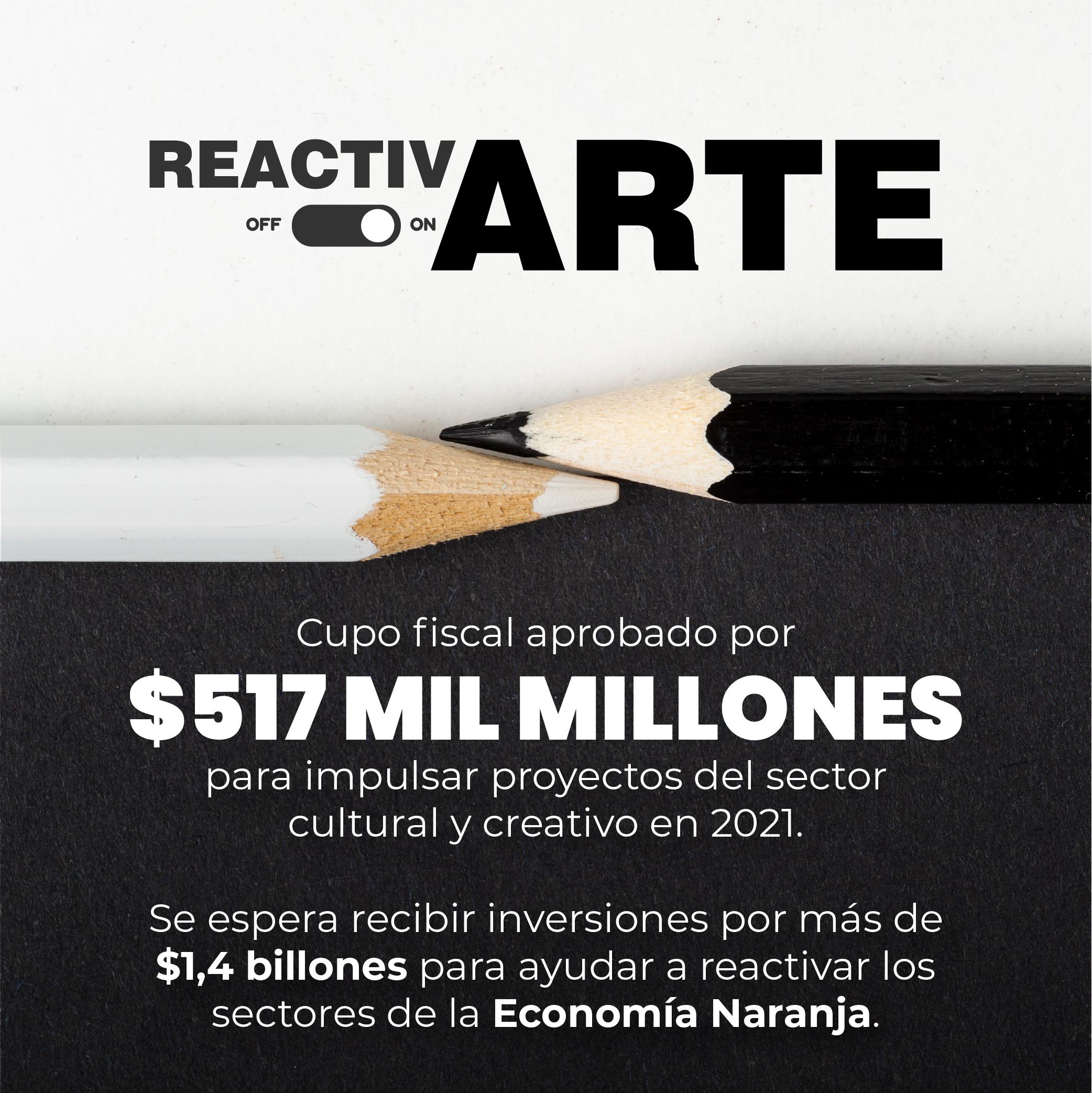 Consejo Nacional de Economía Naranja aprobó cupo fiscal por $517.000 millones para reactivar el sector cultural y creativo 