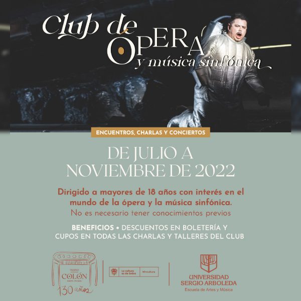 Únete al Club de ópera y música sinfónica a través de Descubre tu Colón