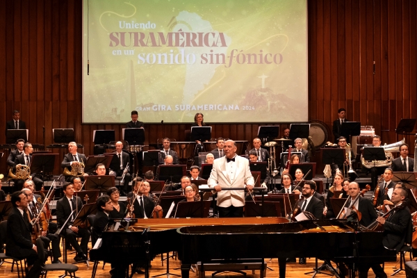 En el Auditorio León de Greiff se llevó a cabo el concierto de despedida de la Orquesta Sinfónica Nacional de Colombia antes de su gira internacional