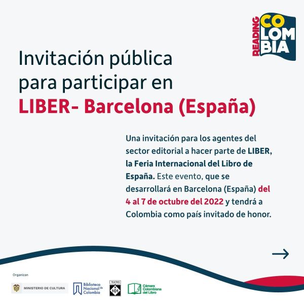 Invitación pública para participar en la Feria Internacional del Libro en Barcelona