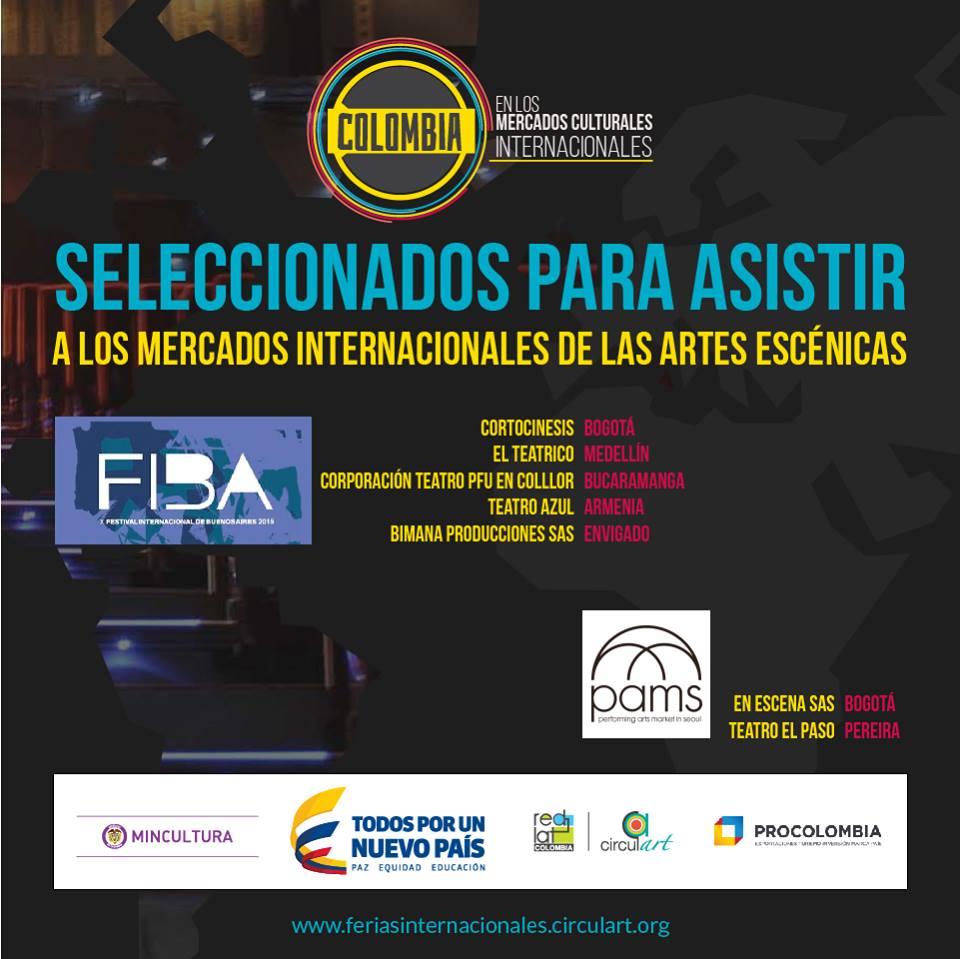 Estos son los ganadores de la convocatoria ‘Colombia en los mercados internacionales de las artes escénicas’