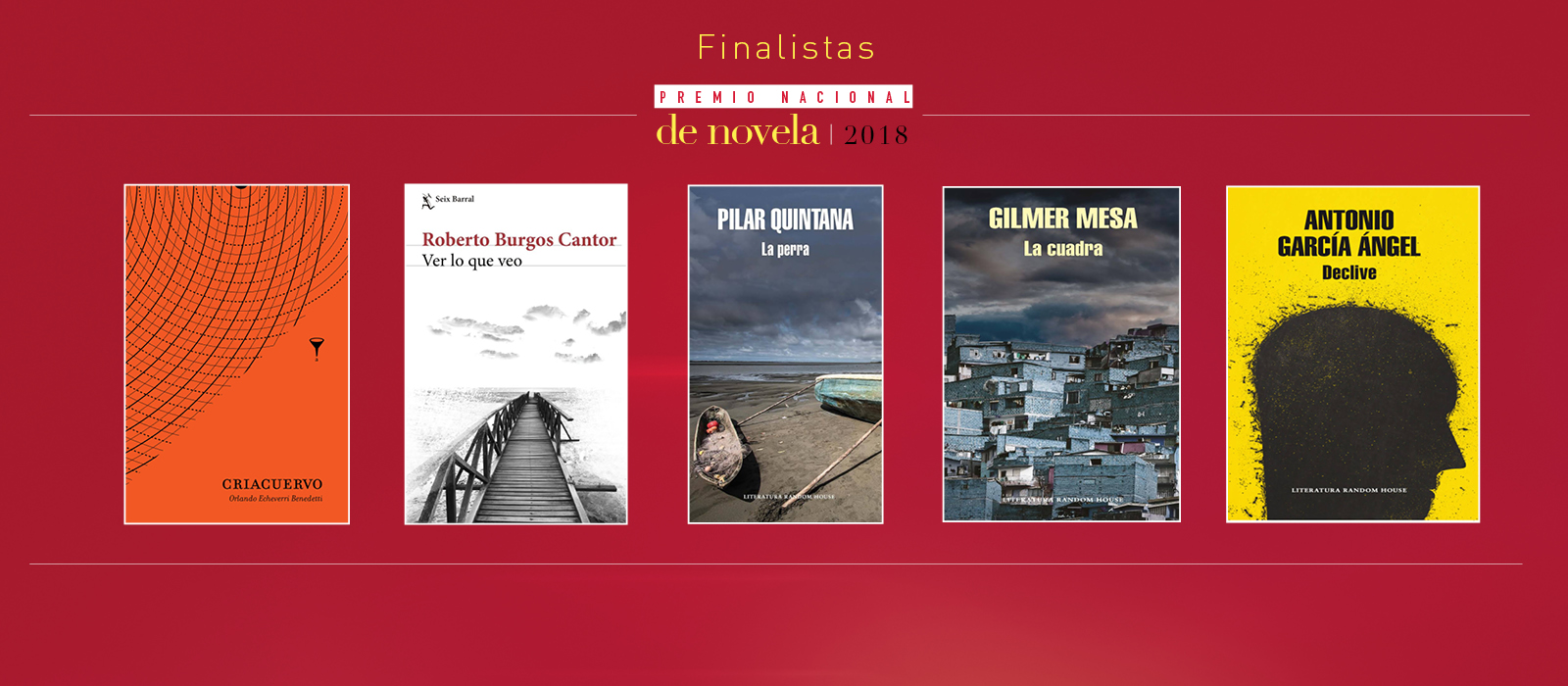 Estos son los cinco finalistas del Premio Nacional de Novela del Ministerio de Cultura