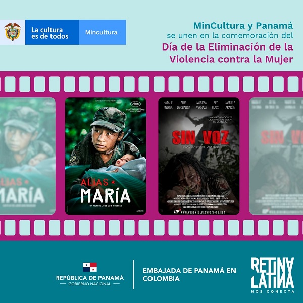 Colombia y Panamá conmemoran con cine el Día de la Eliminación de la Violencia contra la Mujer