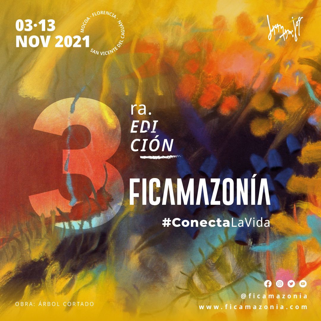 Cartel del Festival Internacional de Cine y Ambiente Itinerante de la Amazonía -Ficamazonía 