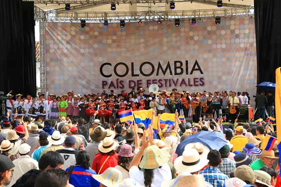 Más de 3.000 personas vivieron la Independencia, Unidos por la paz en Colombia, país de festivales